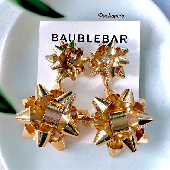 BaubleBar Jewelry - BaubleBar Gold-tone “Holly” Drop Earrings